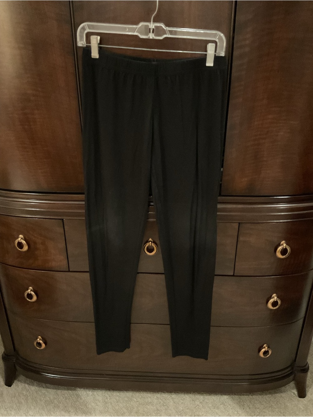 Women's Black Stretch Leggings - Comfortable Everyday Slim Fit